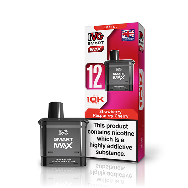IVG Smart Max 10K Refill Pod Pack - Strawberry Raspberry Cherry