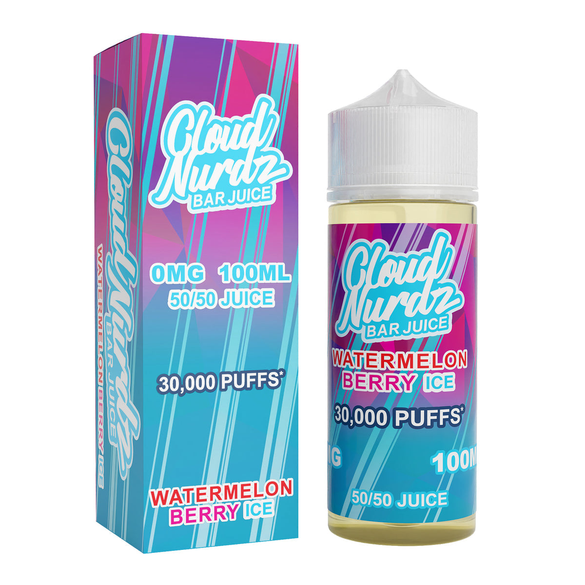 Watermelon Berry Ice E-Liquid by Cloud Nurdz - Shortfills UK