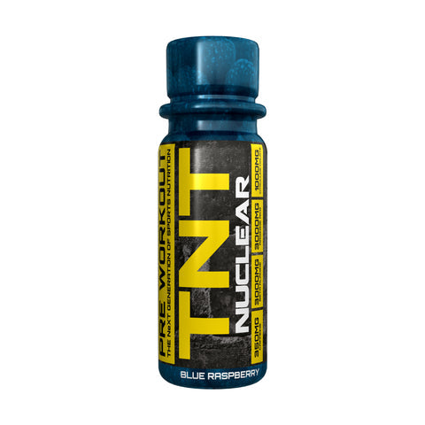 TNT Nuclear Blue Raspberry Pre-Workout Shots
