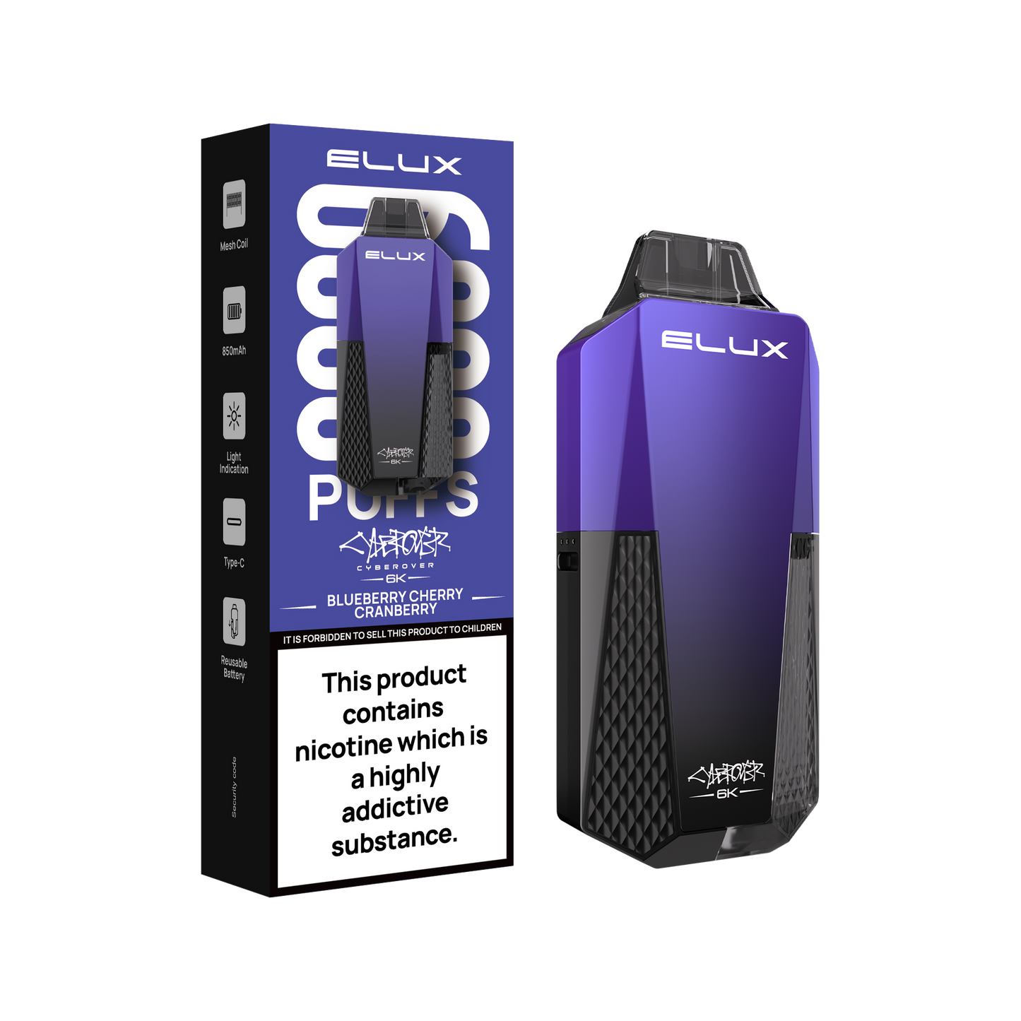 Elux Cyberover 6K Disposable Vape Device