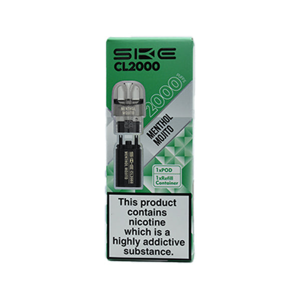SKE CL2000 Prefilled Pods - Menthol Mojito