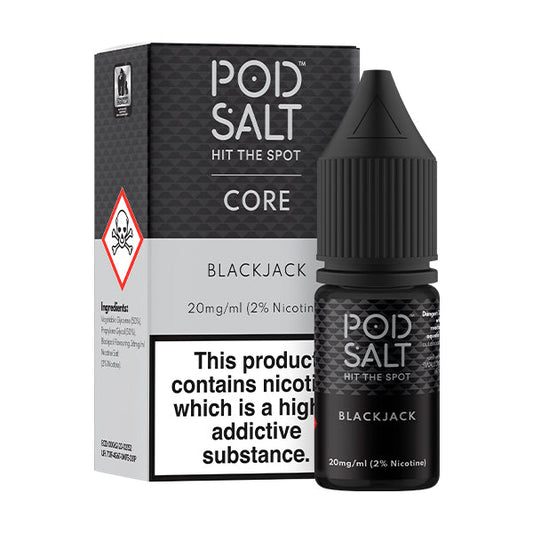 Black Jack Nic Salt by Pod Salt - Nic Salts UK