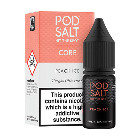 Peach Ice Nic Salt by Pod Salt - Nic Salts UK