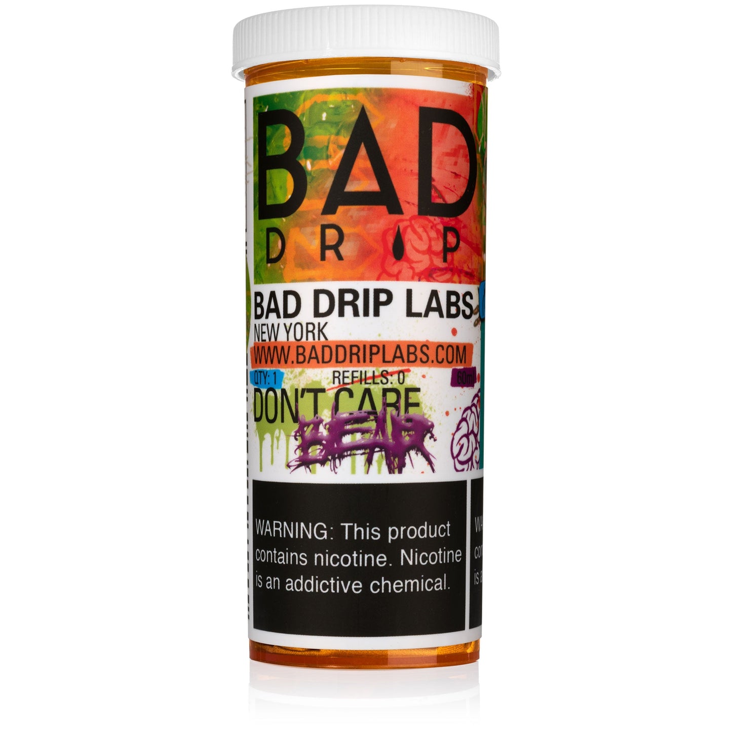 Bad Drip Labs Don't Care Bear 0mg 50ml Shortfill -