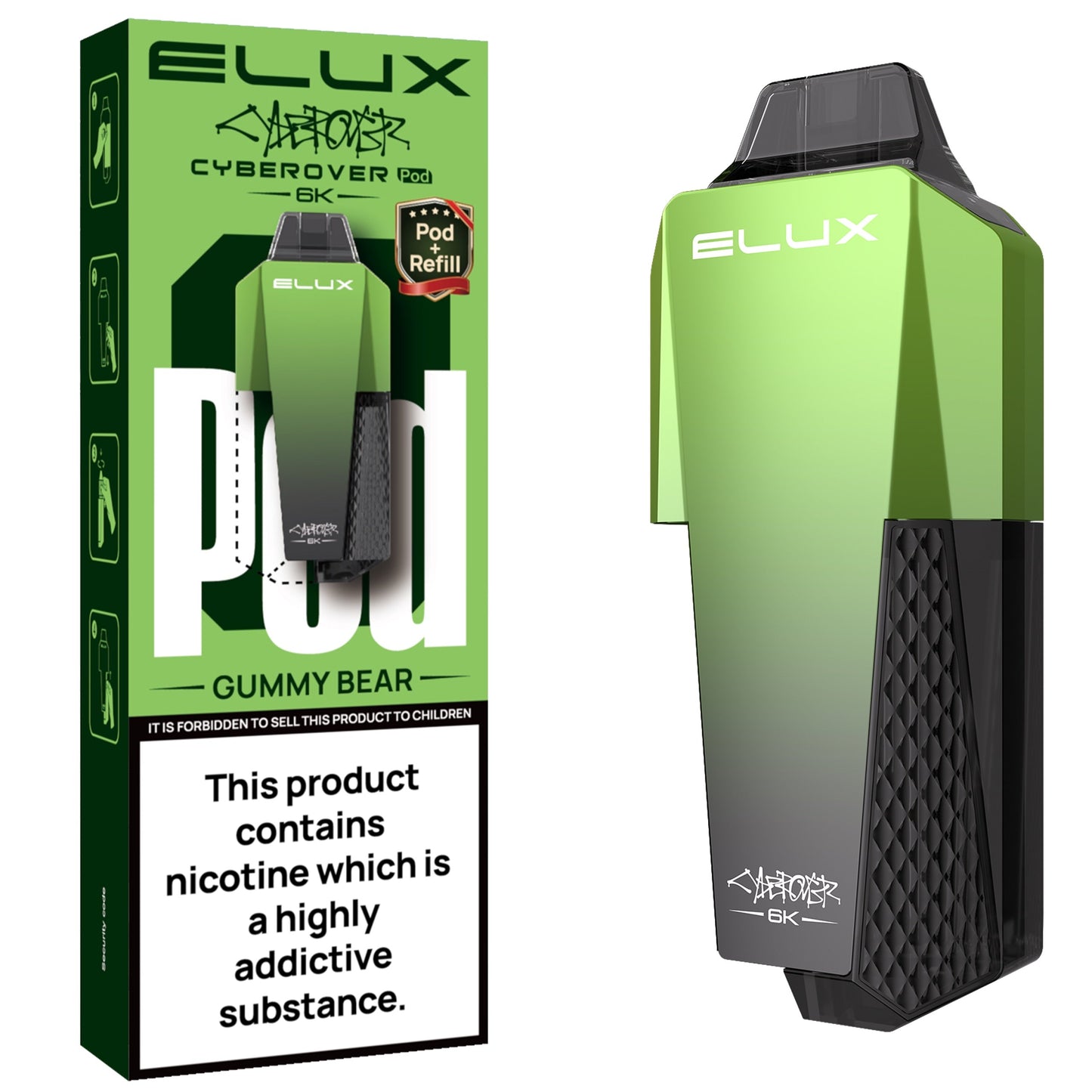 Elux Cyberover 6K Prefilled Pods