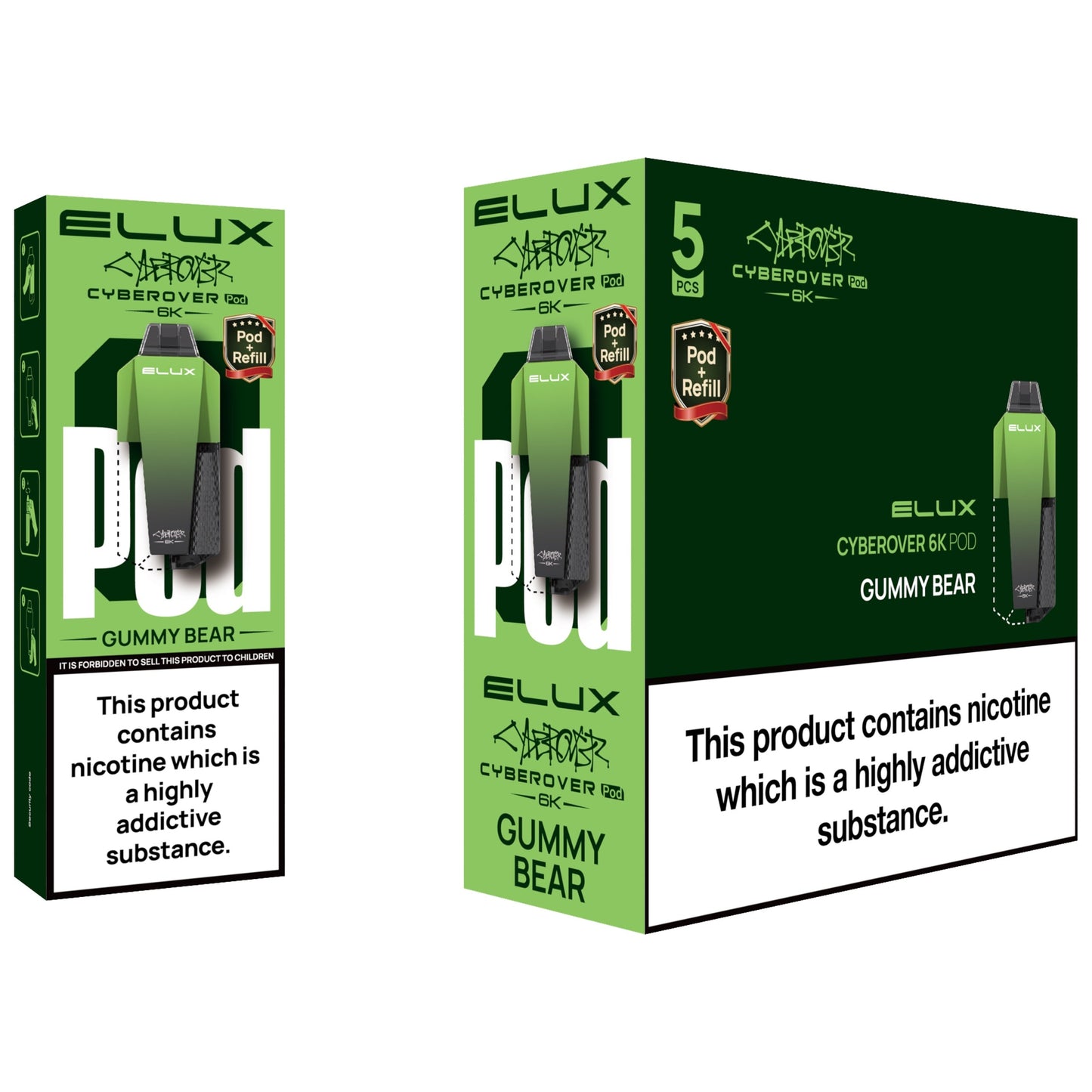Elux Cyberover 6K Prefilled Pods