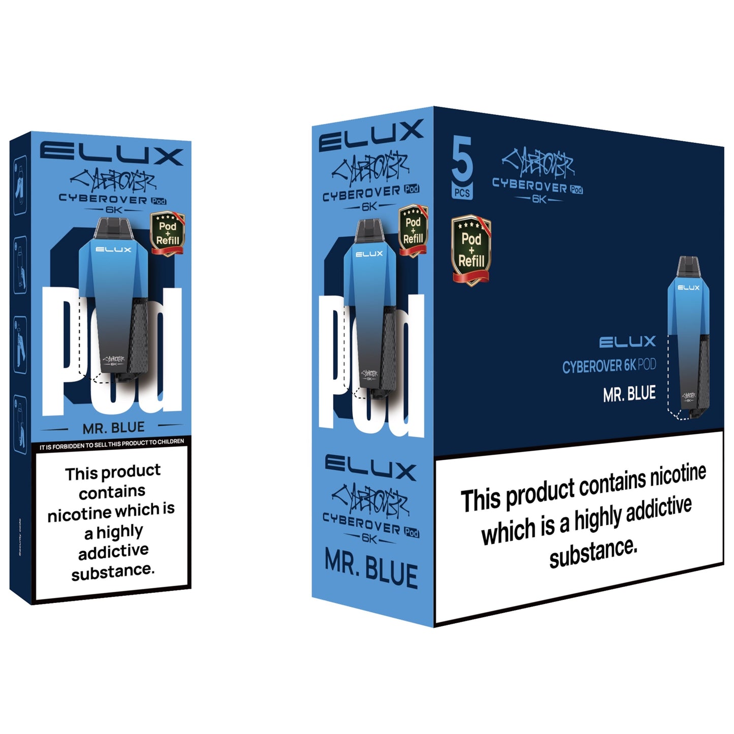 Elux Cyberover 6K Prefilled Pods
