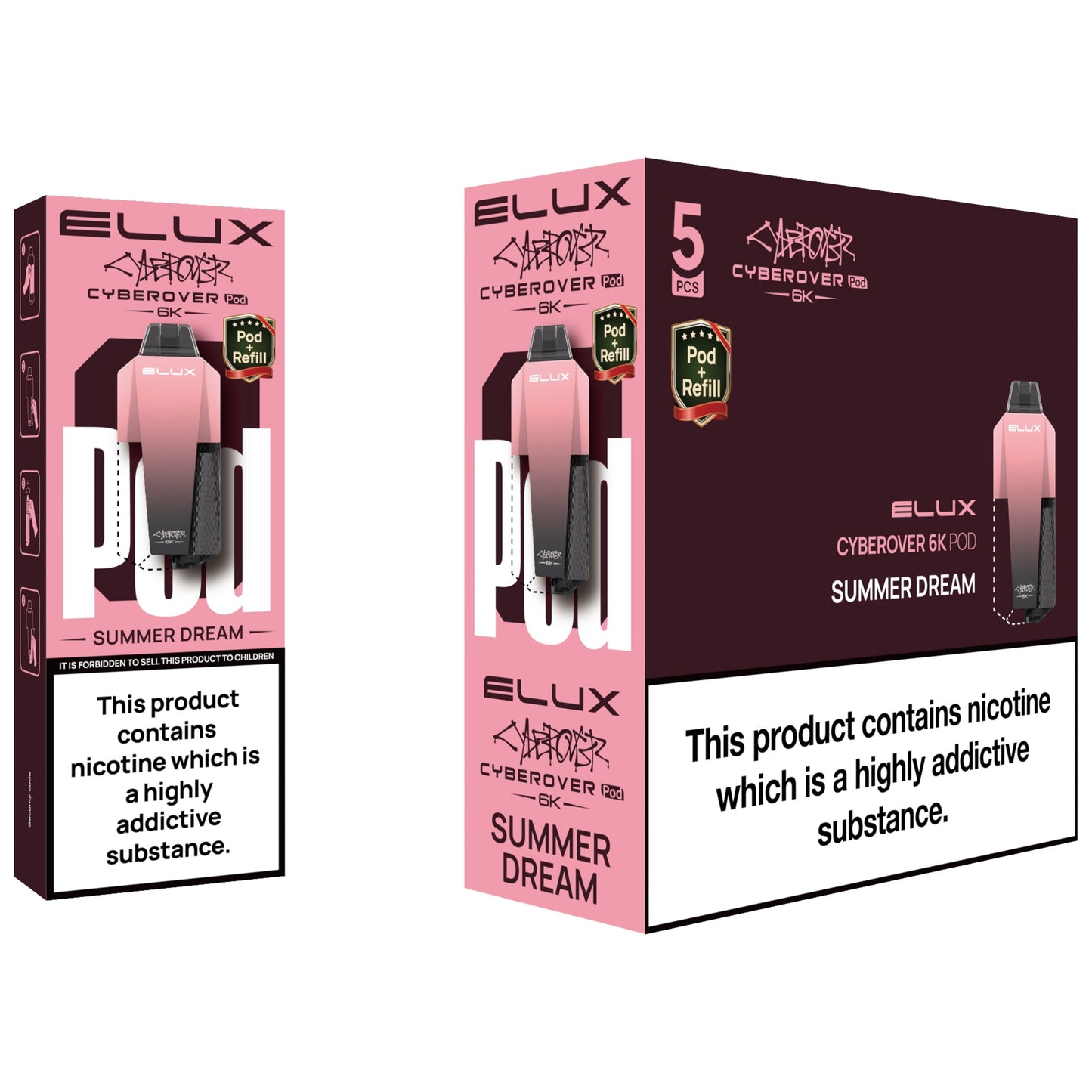 Elux Cyberover 6K Prefilled Pods