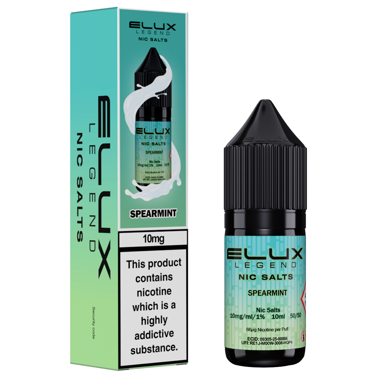 Spearmint Nic Salt by Elux - Nic Salts UK