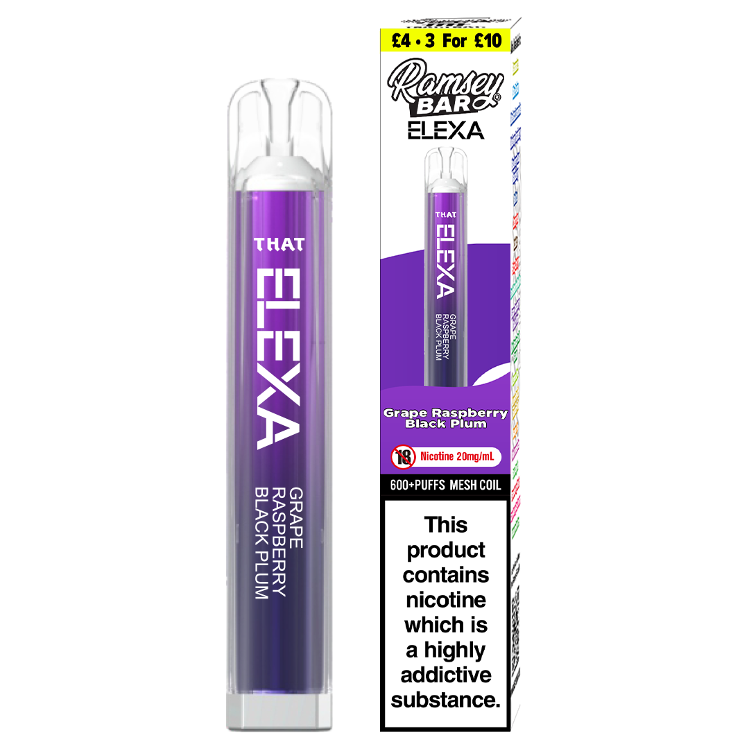 Ramsey Bar Elexa 20mg Disposable (PastBestBefore)