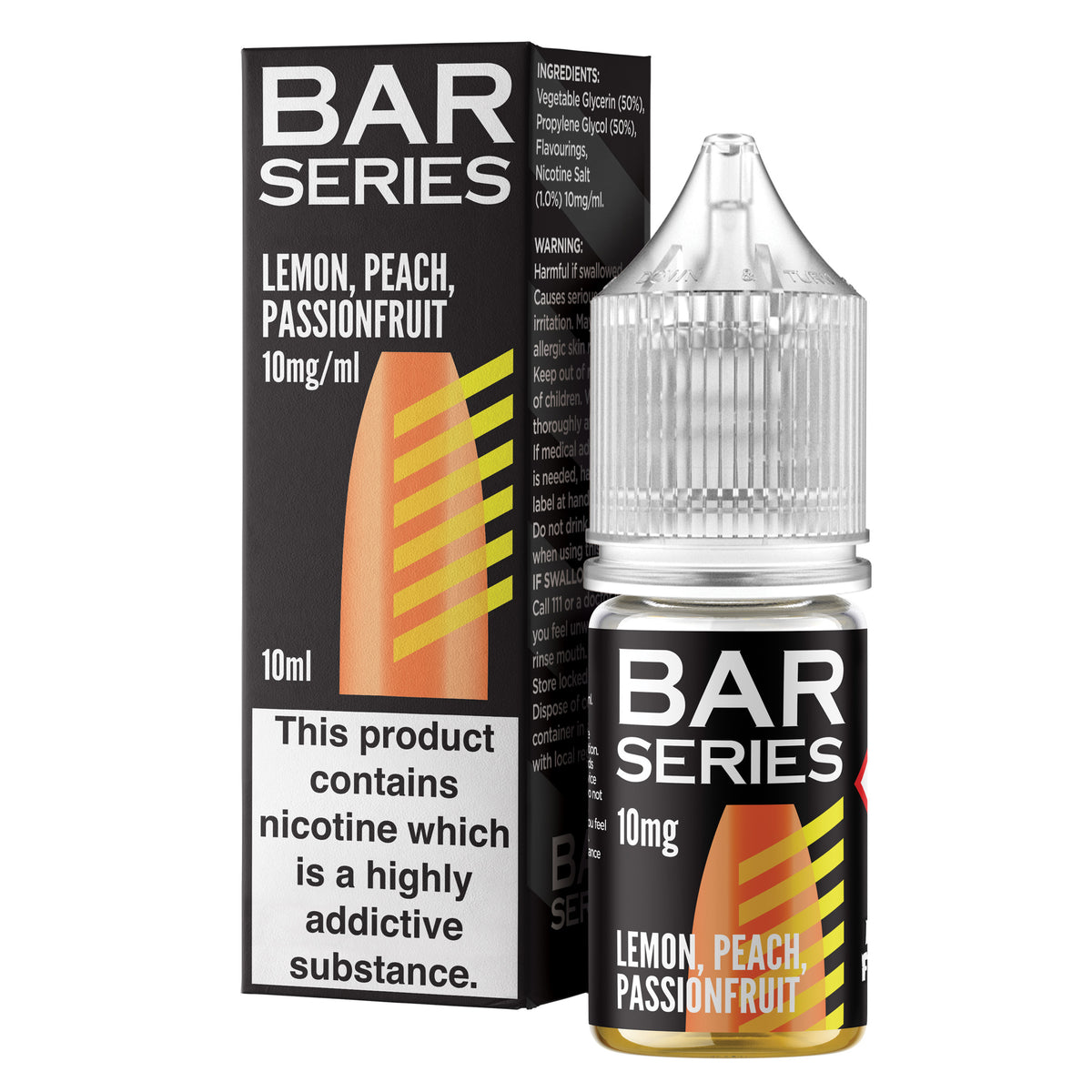 Bar Series Lemon Peach Passionfruit 10ml Nic Salt