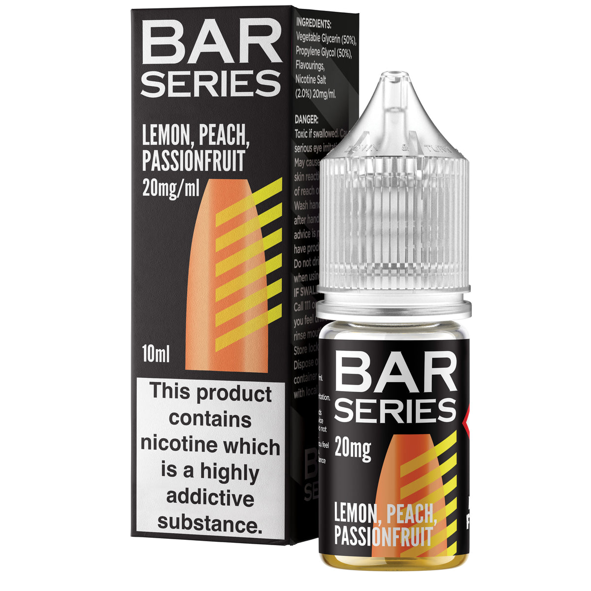 Bar Series Lemon Peach Passionfruit 10ml Nic Salt