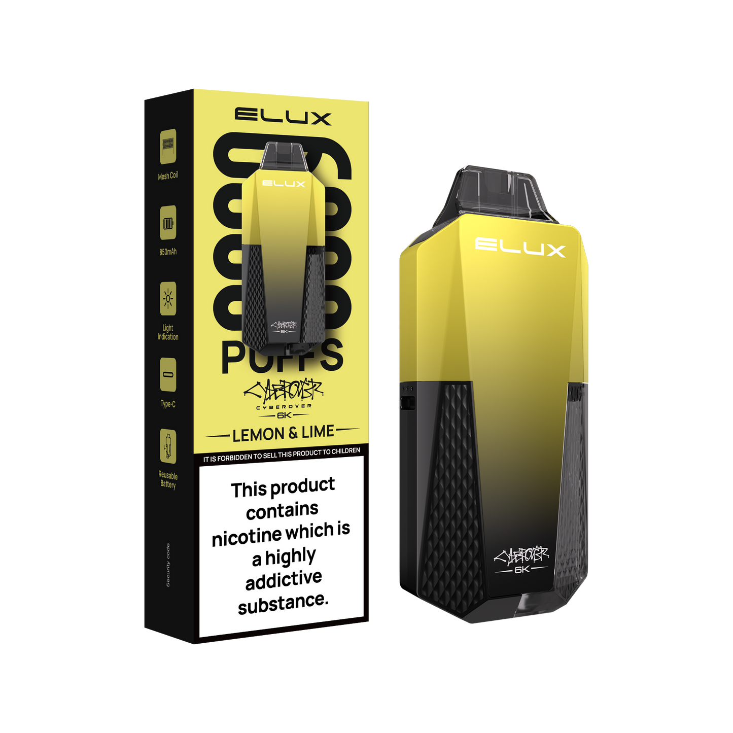 Elux Cyberover 6K Disposable Vape Device