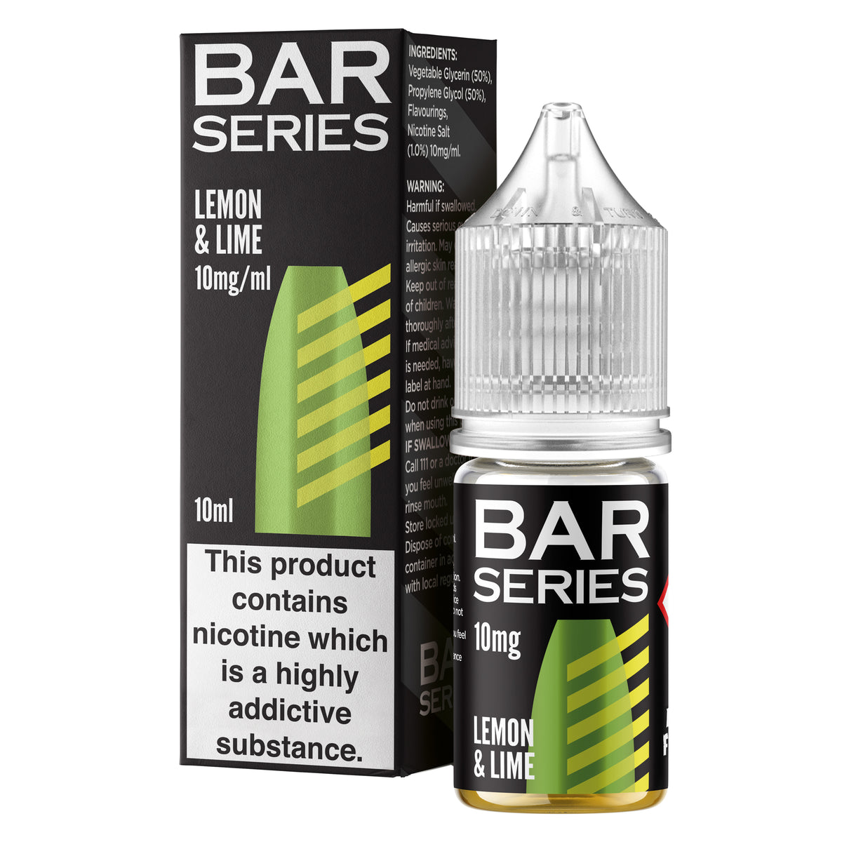 Bar Series Lemon and Lime 10ml Nic Salt