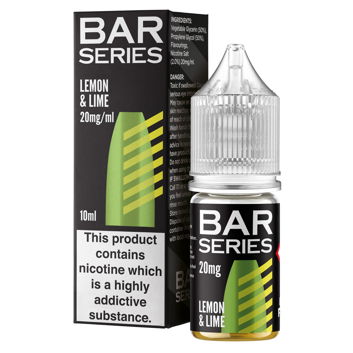 Bar Series Lemon and Lime 10ml Nic Salt