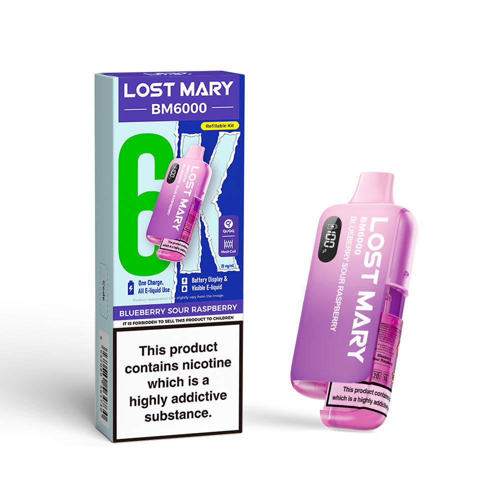 Lost Mary BM6000 Prefilled Pod Kit Blueberry sour raspberry