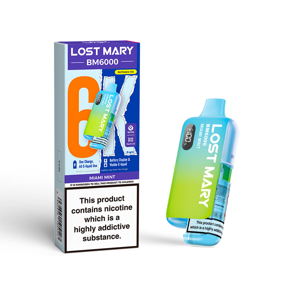 Lost Mary BM6000 Prefilled Pod Kit Miami mint