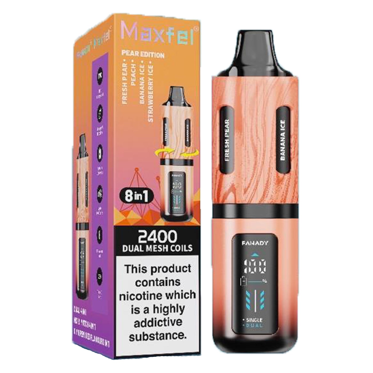 Maxfel Legend 2400 8 in 1 Prefilled Vape Kit