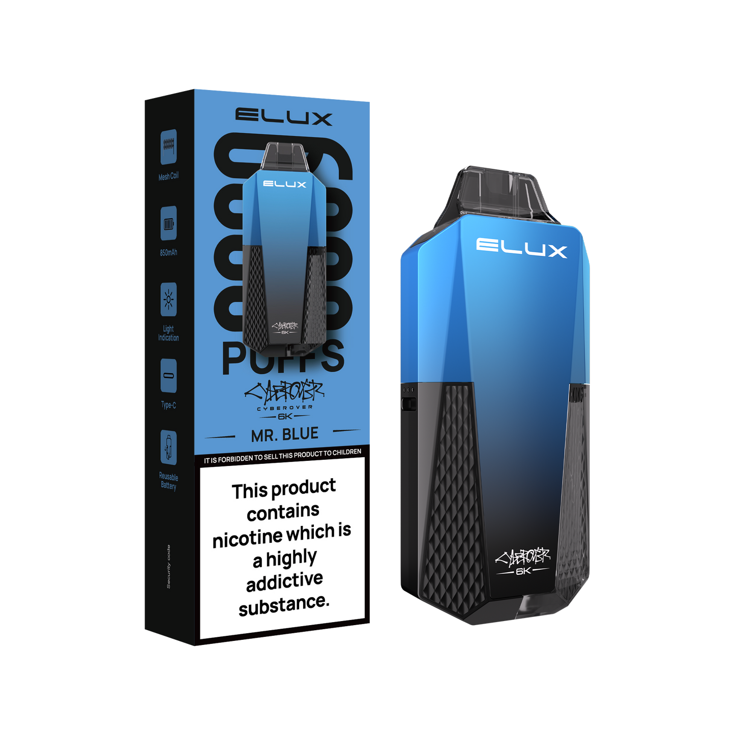 Elux Cyberover 6K Prefilled Vape Kit