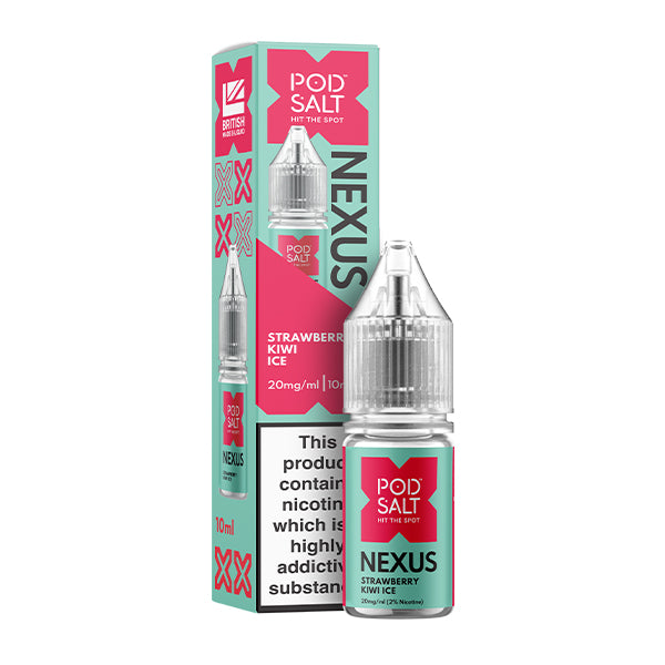 Pod Salt Nexus Strawberry Kiwi Ice 10ml Nic Salt