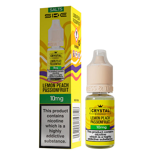 SKE Crystal V2 Lemon Peach Passionfruit 10ml Nic Salt