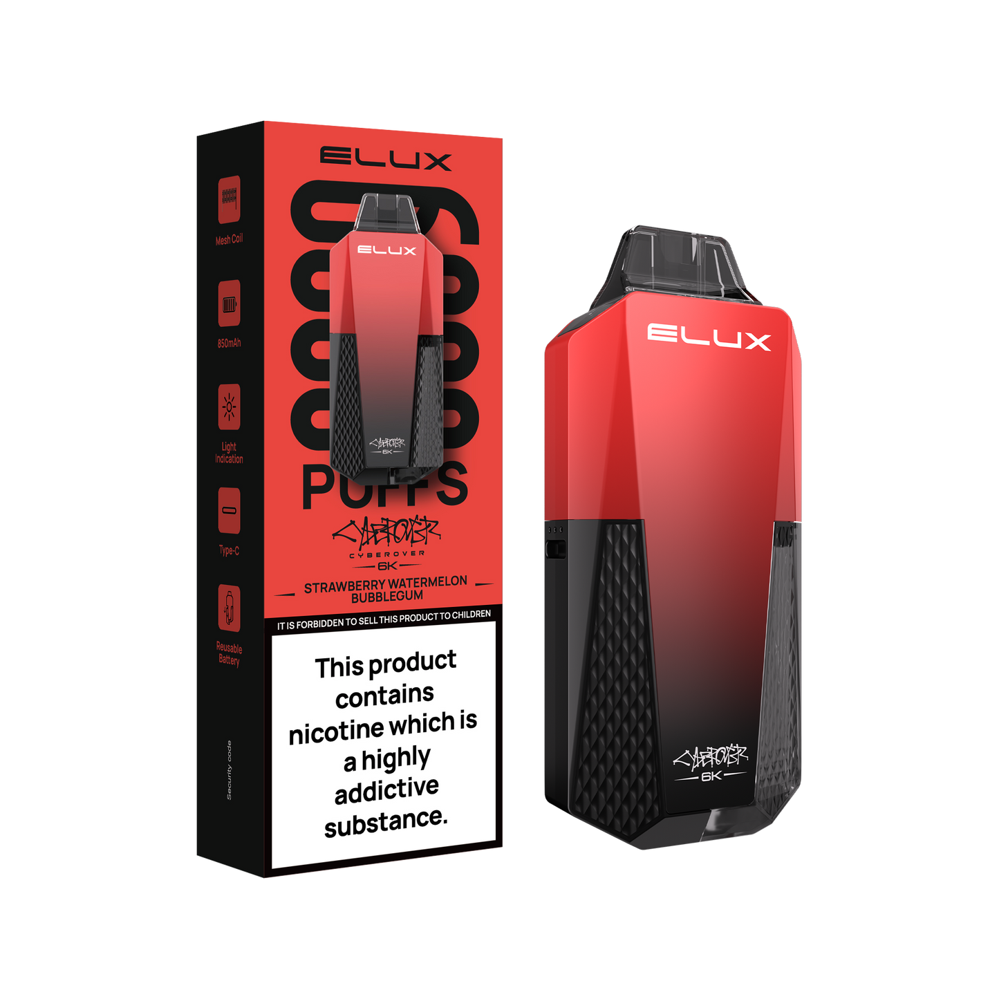 Elux Cyberover 6K Disposable Vape Device