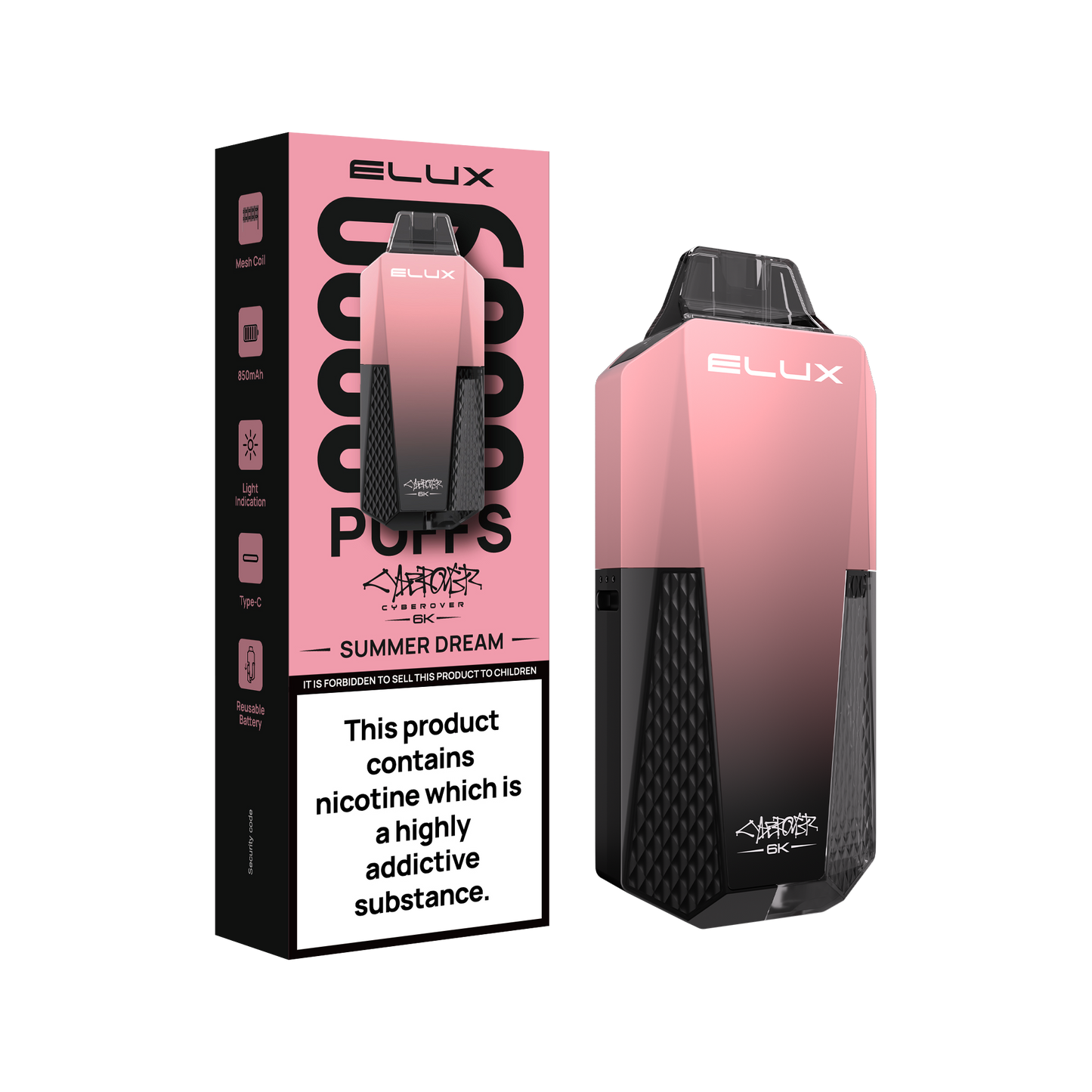 Elux Cyberover 6K Disposable Vape Device