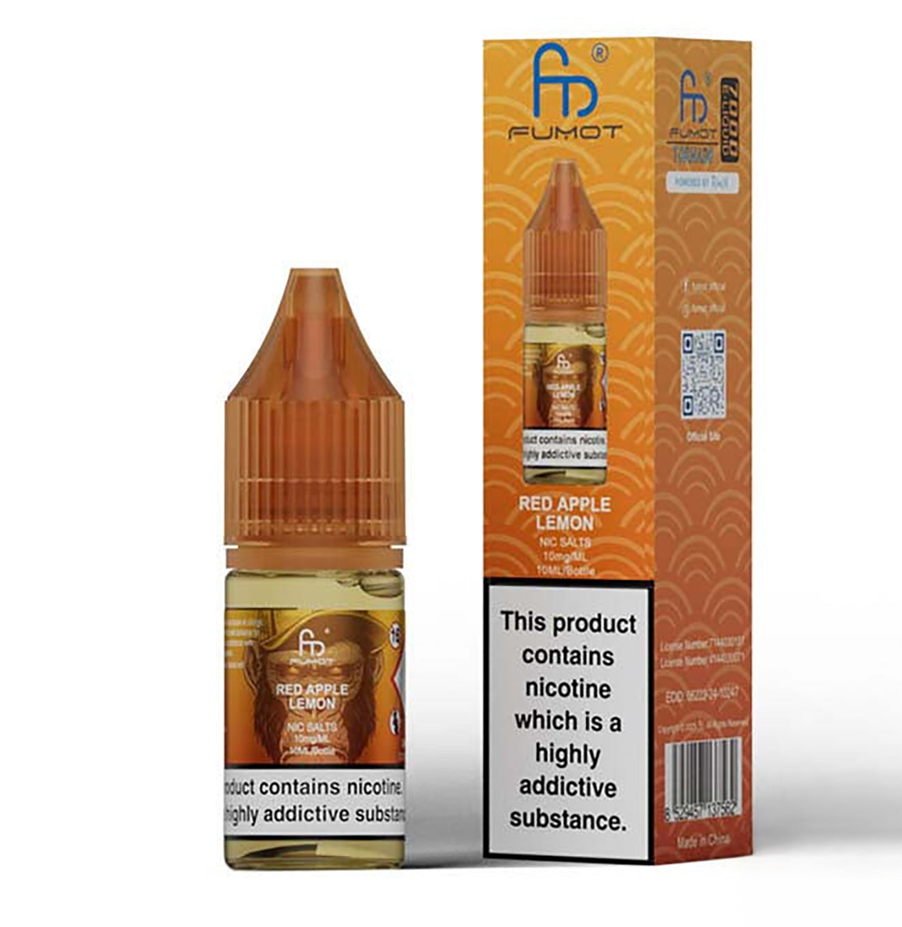 Red Apple Lemon Nic Salt by RandM - Nic Salts UK