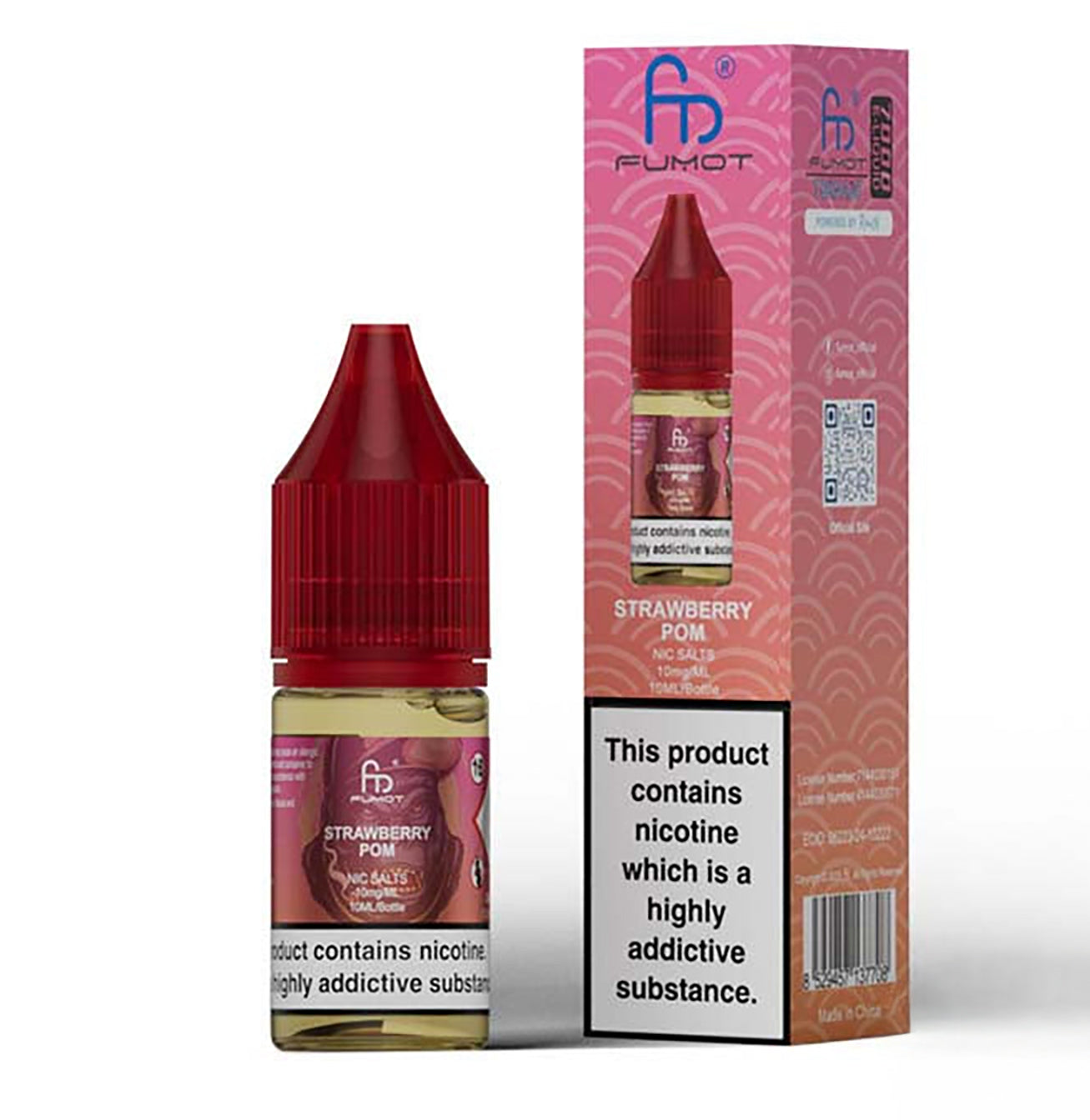 Strawberry Pom Nic Salt by RandM - Nic Salts UK