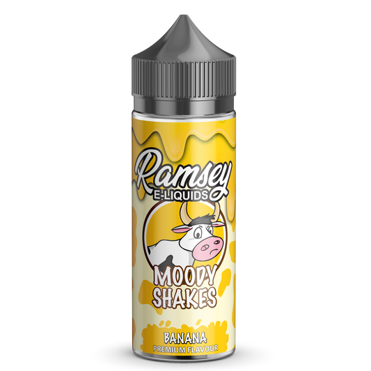 Ramsey E-Liquids Moody Shakes: Banana 0mg 100ml Shortfill E-Liquid