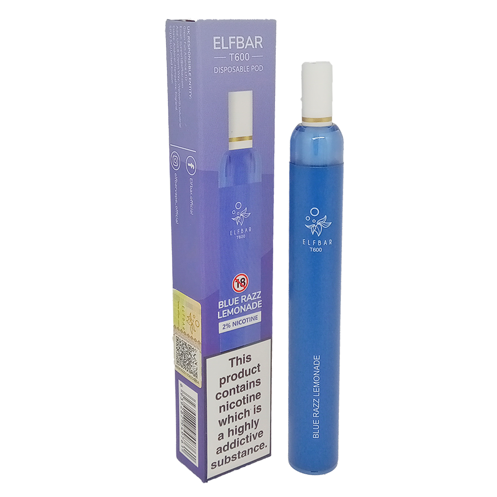 Elf Bar T600 Disposable Pod Device-Blue Razz Lemonade