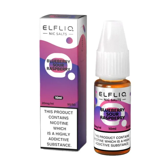 Elf Bar ELFLIQ Blueberry Sour Raspberry Nic Salt 10ml-10mg