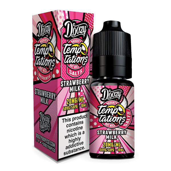 Doozy Temptations Strawberry Milk 10ml Nic Salt