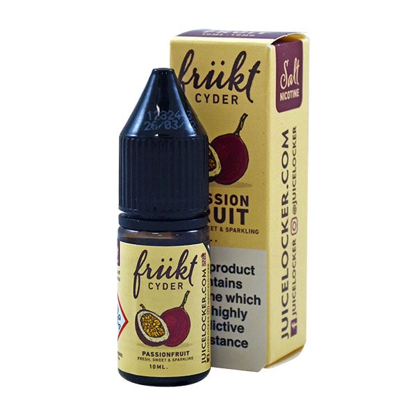 Passionfruit Nic Salt by Frukt Cyder - Nic Salts UK