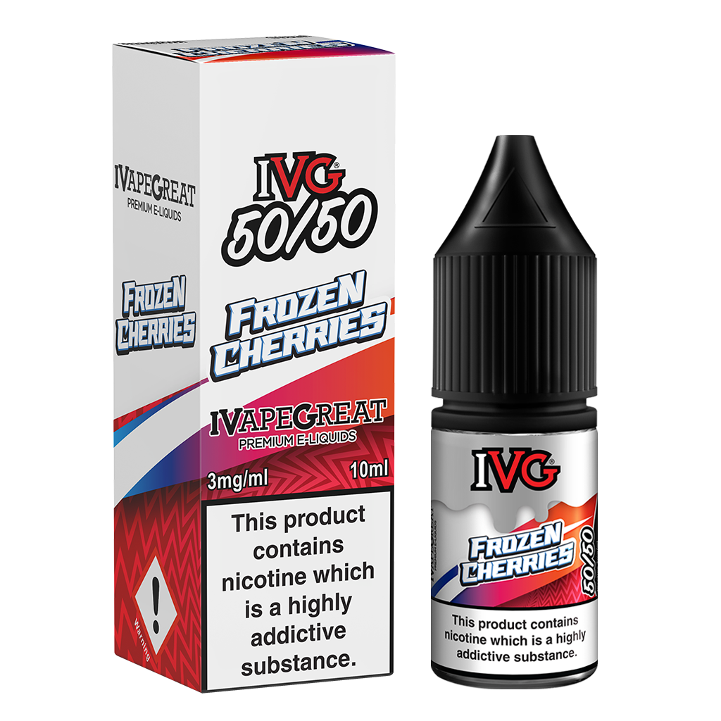 IVG Crushed 50/50: Frozen Cherries 10ml E-Liquid-6mg