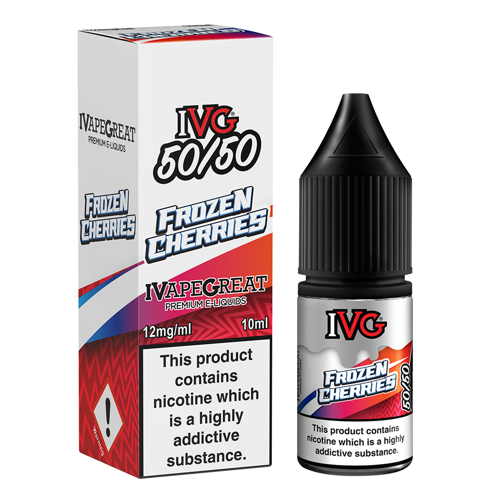 IVG Crushed 50/50: Frozen Cherries 10ml E-Liquid-12mg