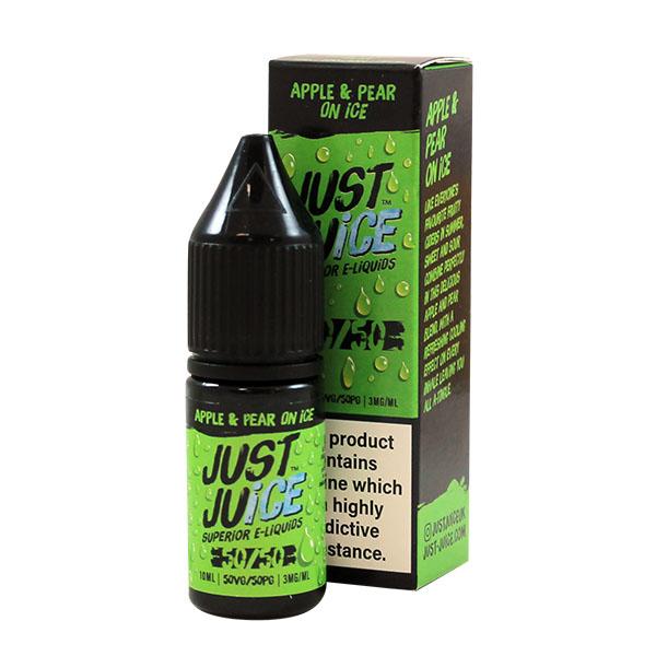 Just Juice 50/50 Apple & Pear On Ice 10ml E-Liquid-3mg
