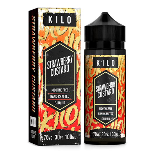 Kilo New Series: Strawberry Custard 0mg 100ml Shortfill E-Liquid
