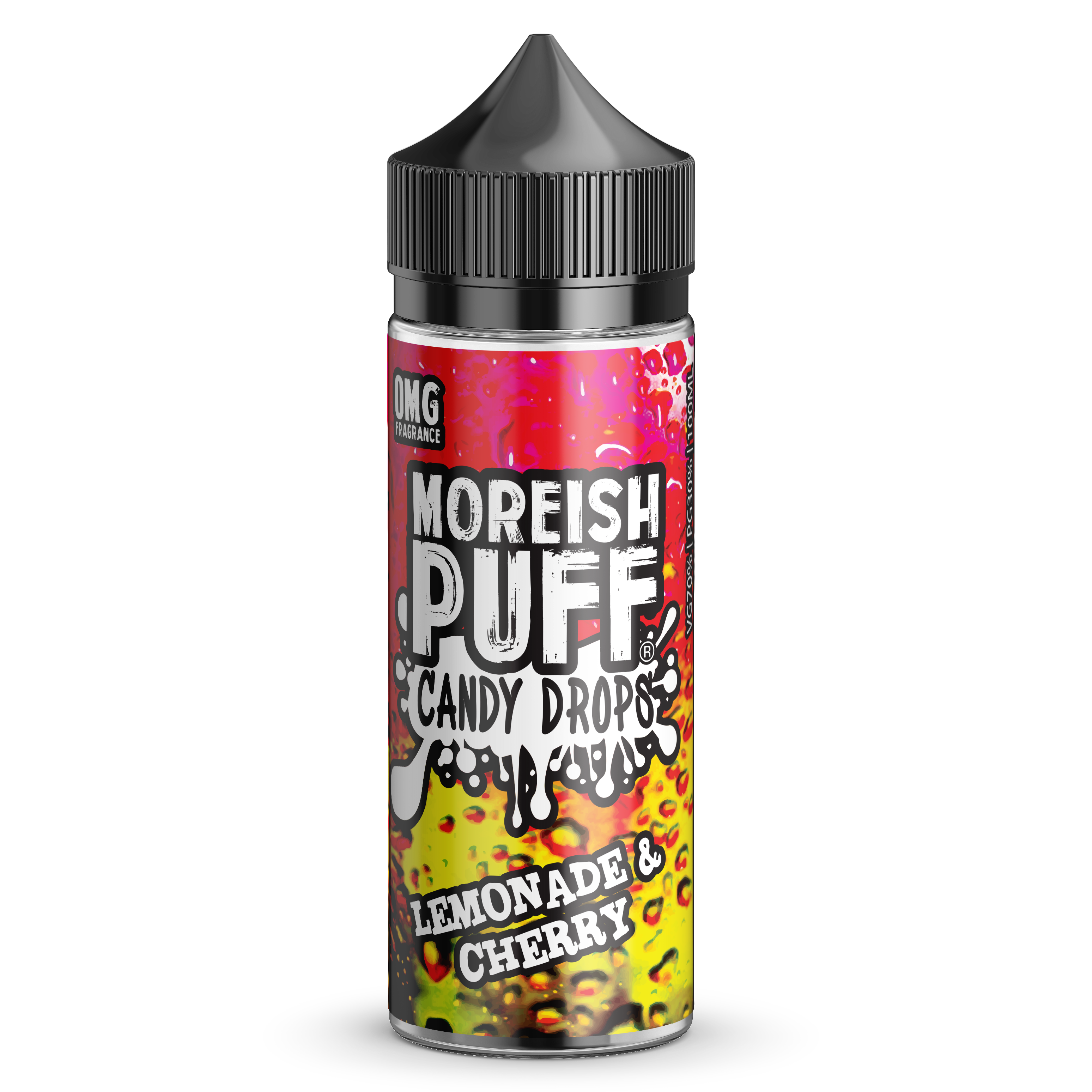 Lemonade & Cherry Candy Drops E-Liquid by Moreish Puff 100ml Shortfill