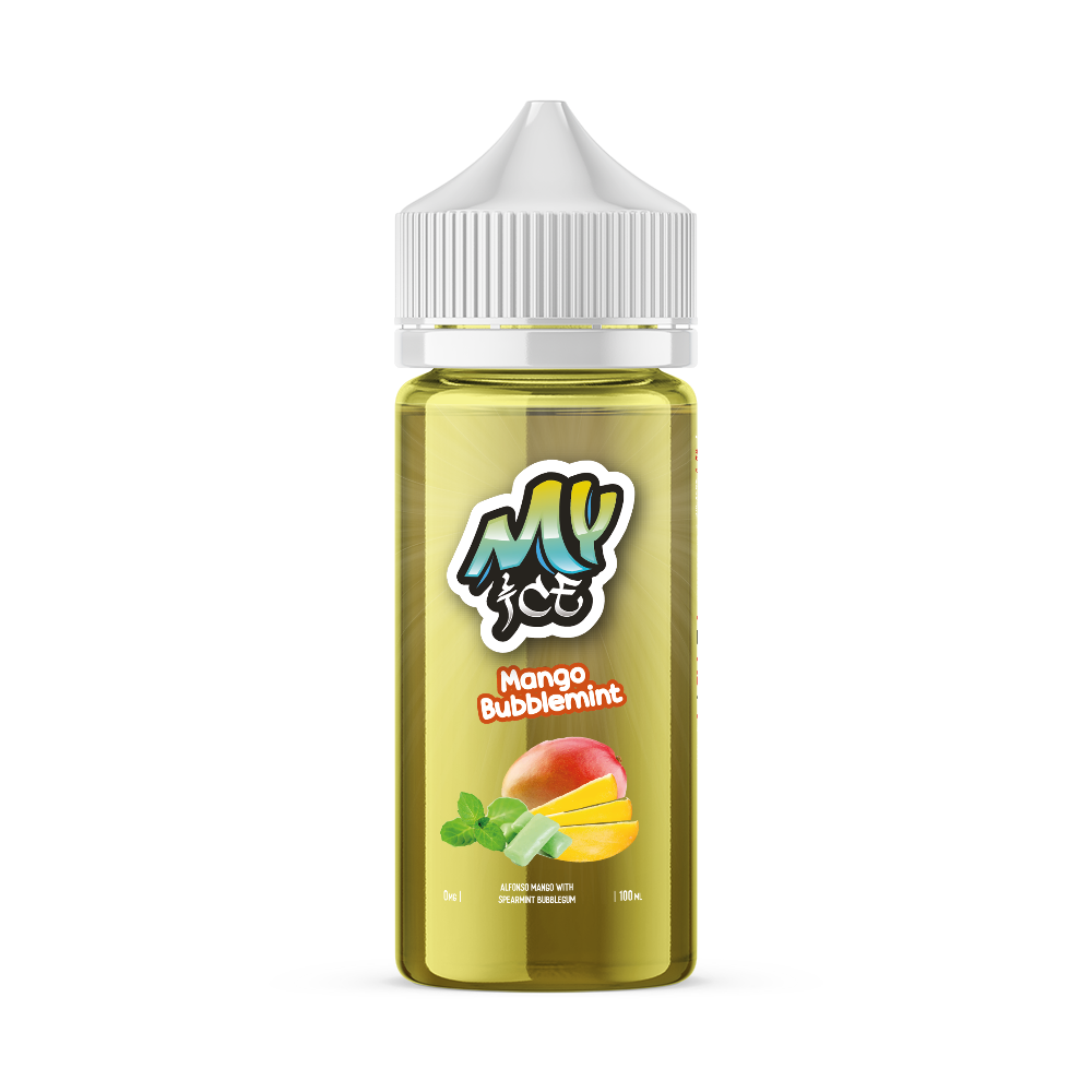 My E-Liquids Ice: Mango Bubblemint 0mg 100ml Short Fill E-Liquid