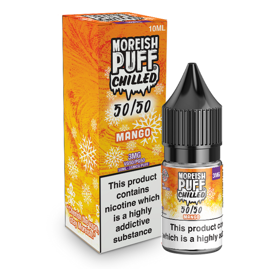 Moreish Puff Chilled 50/50: Mango Chilled 10ml E-Liquid-3mg