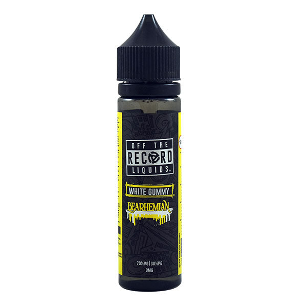 Off the Record Eliquid by Daddy's Vapor - Bearhemian White Gummy 0mg 50ml Shortfill E-Liquid