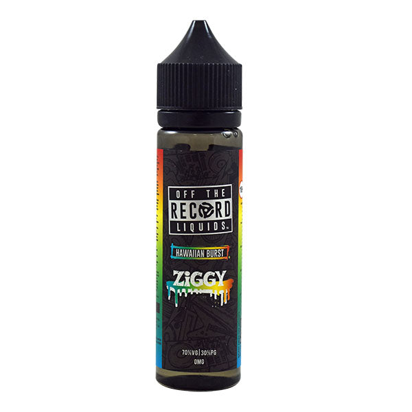 Off the Record Eliquid by Daddy's Vapor- Ziggy Hawaiian Burst 0mg 50ml Shortfill E-Liquid