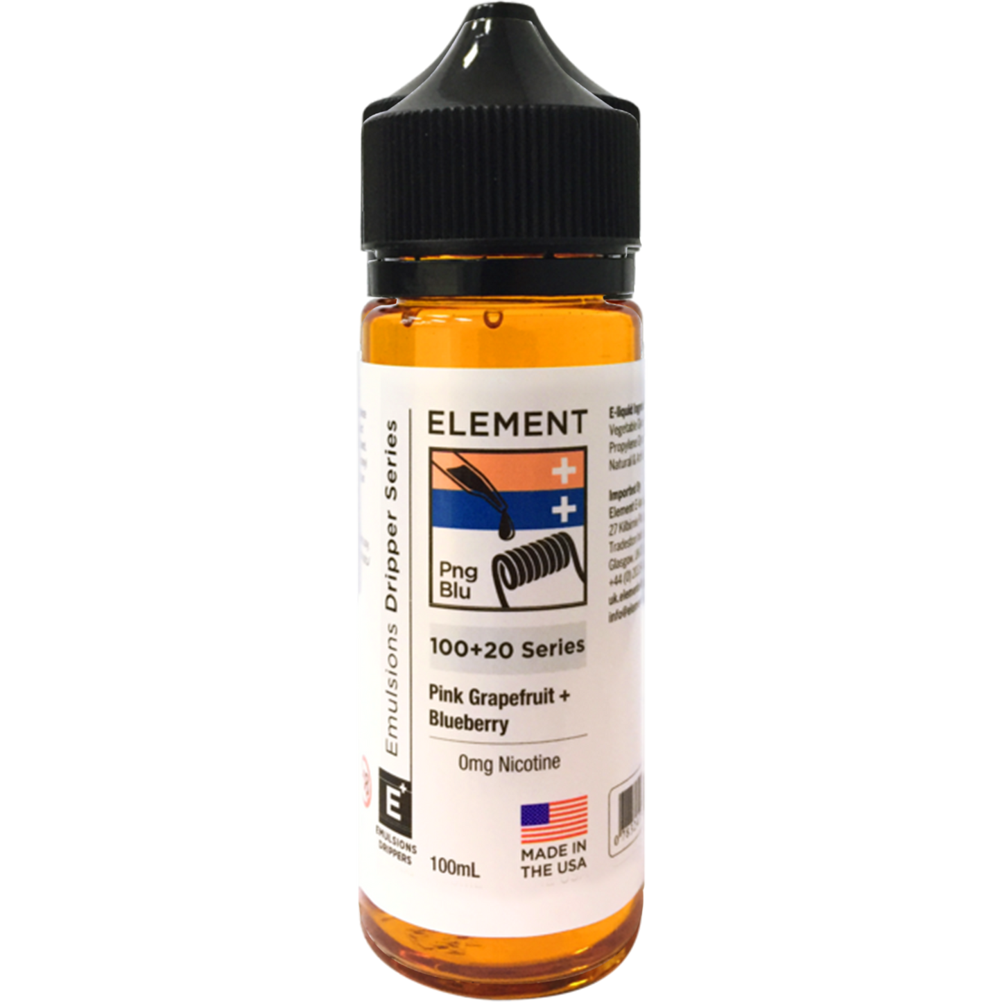 Element Emulsion: Pink Grapefruit & Blueberry 0mg 100ml Shortfill E-liquid