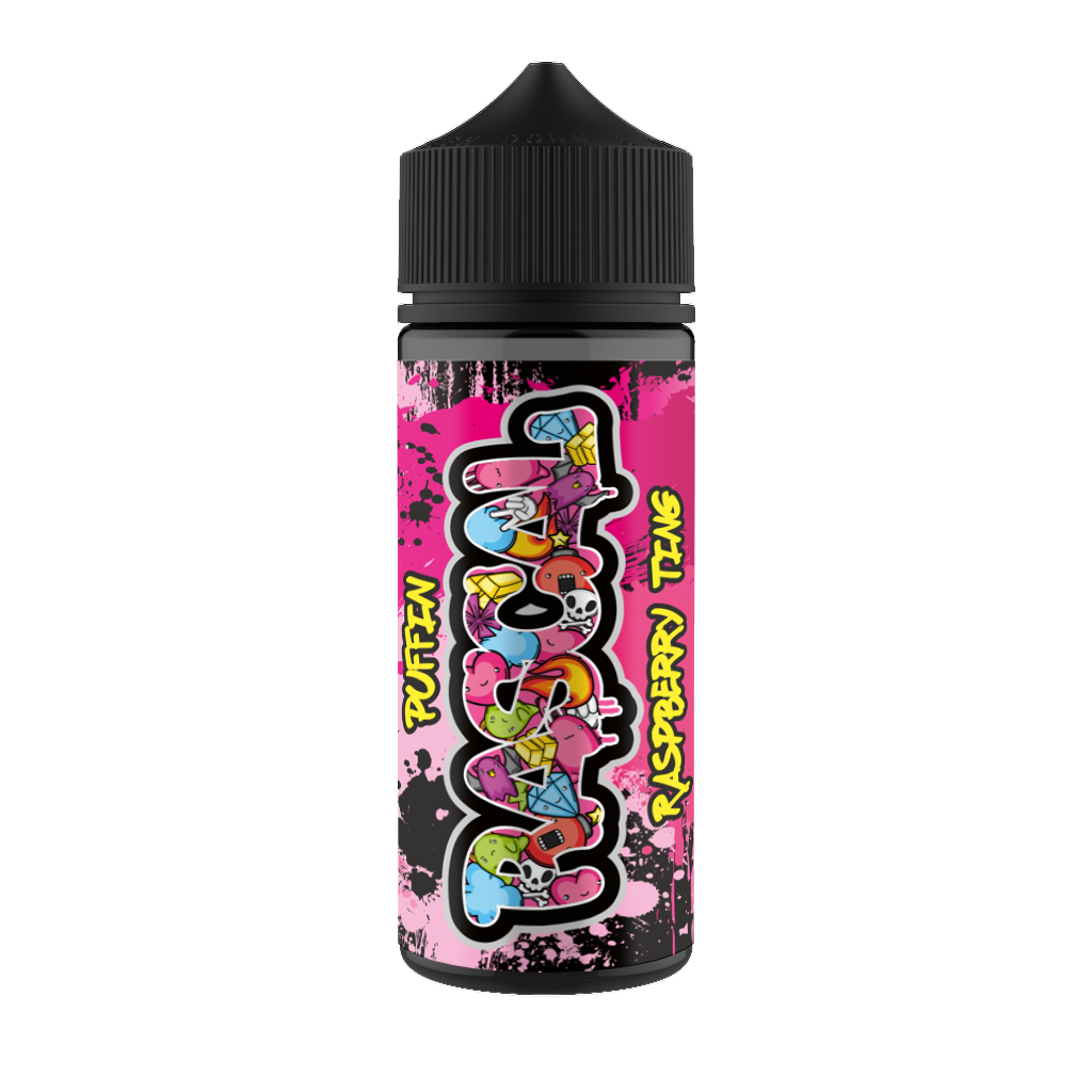 Puffin Rascal Raspberry Ting 100ml Shortfills