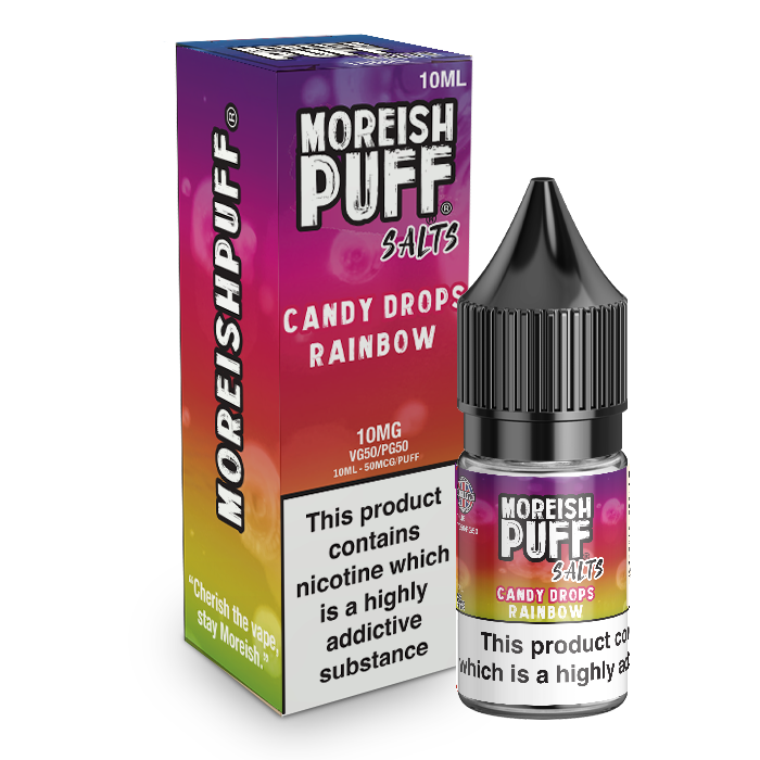 Moreish Puff Candy Drops Rainbow 10ml Nic Salt