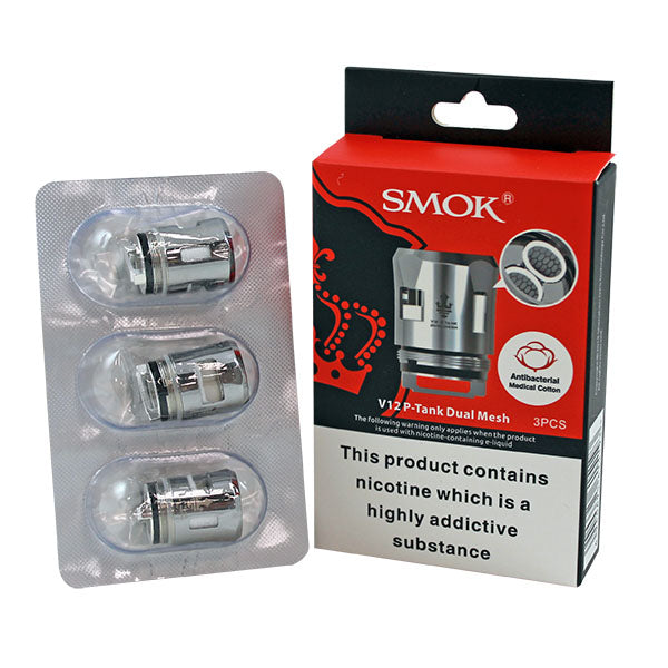 Smok V12 P-Tank Replacement Coils 3 Pack-Triple Mesh 0.15Ω