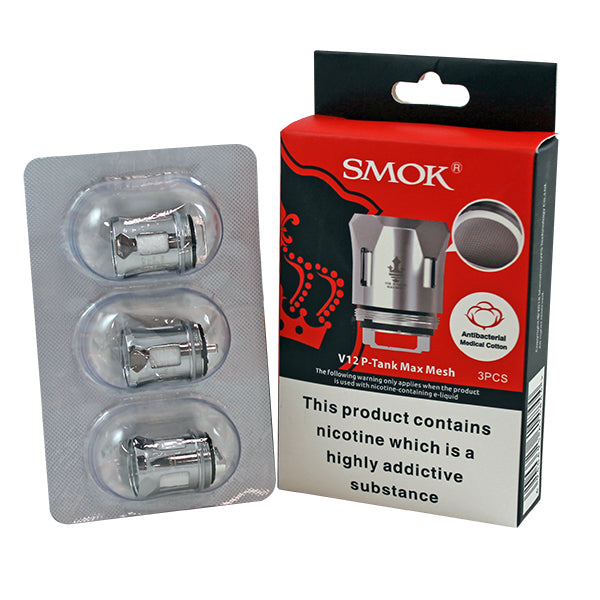 Smok V12 P-Tank Replacement Coils 3 Pack-Dual Mesh 0.2Ω