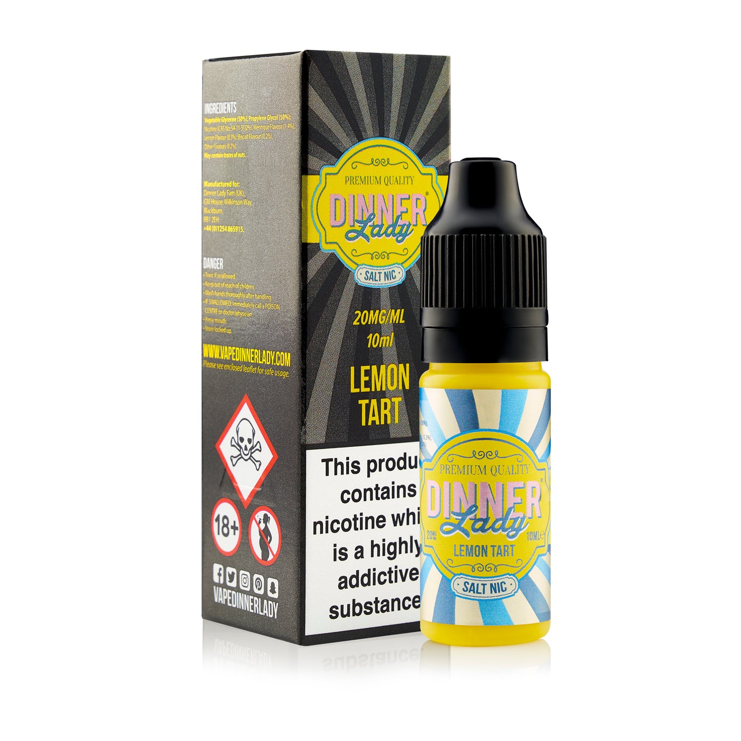 Lemon Tart Nic Salt by Dinner Lady 10ml 20mg