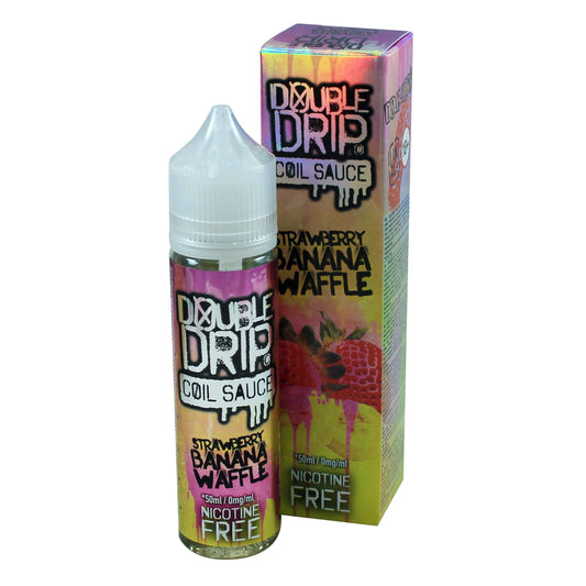 Double Drip Strawberry Banana Waffle 50ml Shortfill - 0mg